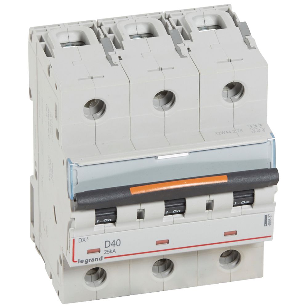Interruptor automático 3P 25kA curva D DX3 409837 Legrand — Legrand