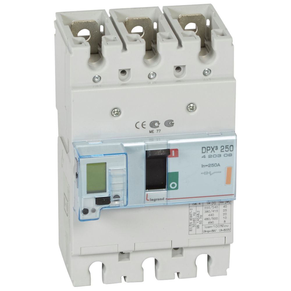 CAJA MOLDEADA DISYUNTOR termomagnético 250 ELEC 3X250A25KA 420309 Legrand — Legrand