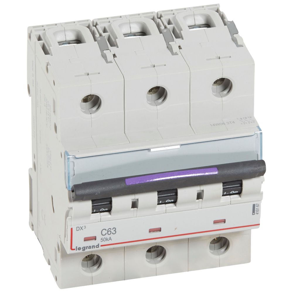 Interruptor automático 3P 50kA curva C DX3 410167 Legrand — Legrand
