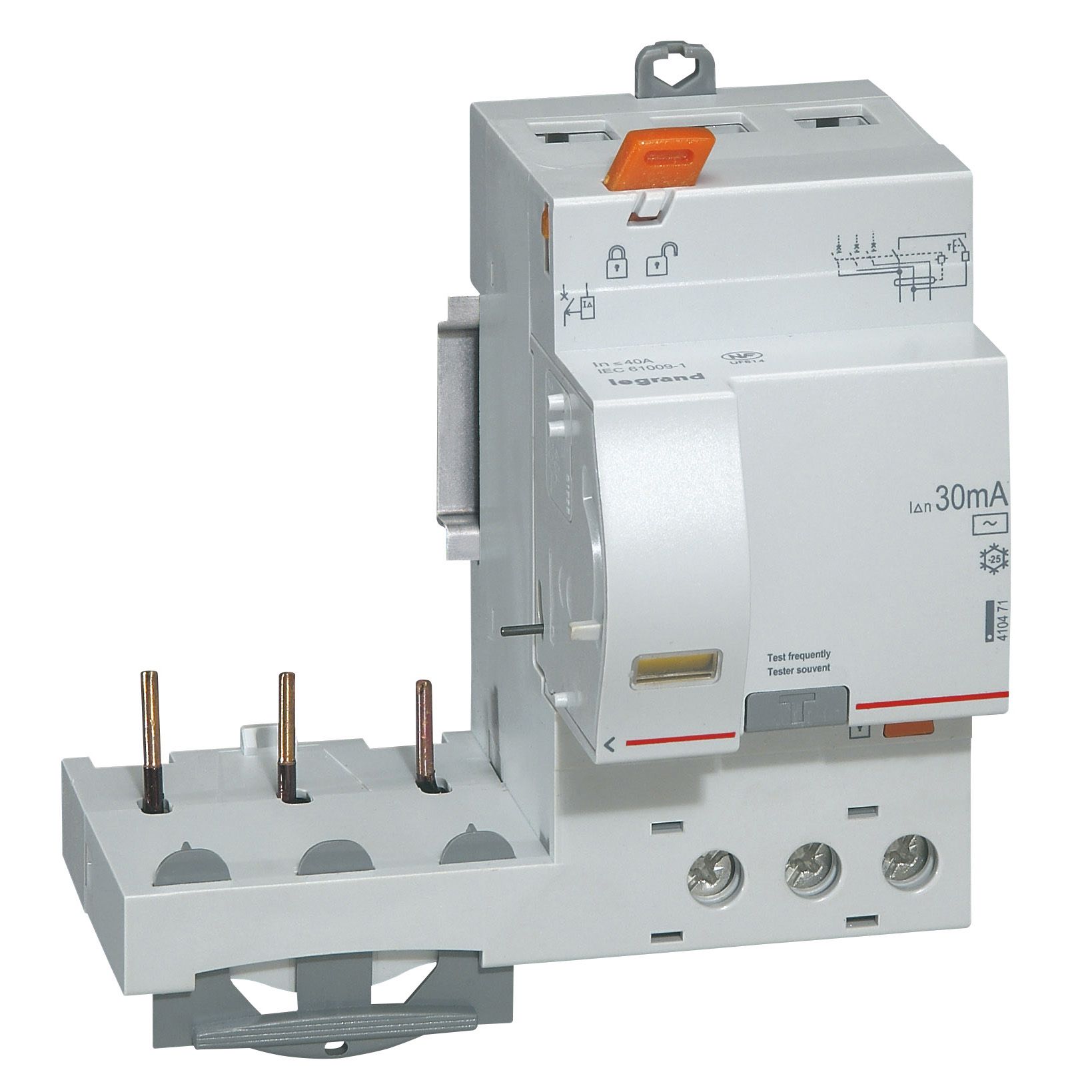 Bloque DX3 Diferencialtripolar Adaptable para Interruptores Automaticos 1 Modulo/polo 410471 — Legrand — Legrand