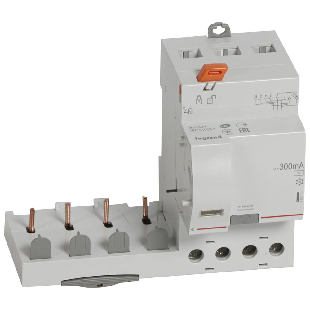 Bloque DX3 Diferencialtetrapolar Adaptable para Interruptores Automaticos 1 Modulo/polo 410511 — Legrand — Legrand