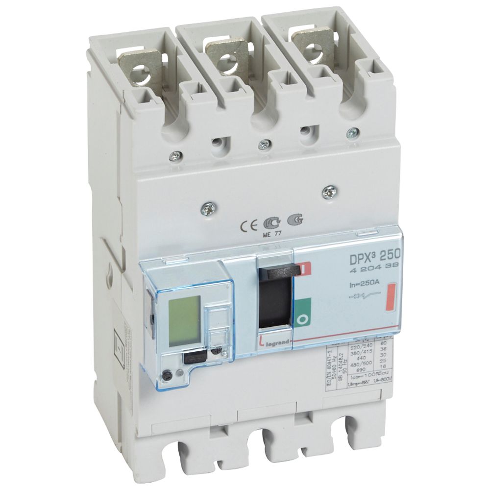 Caja Moldeada Disyuntor TERMOMAGNETICO250ELEC+MED3x250A36kA 420439 — Legrand — Legrand