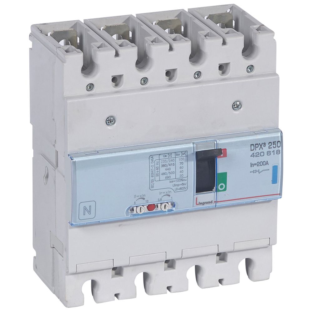Interruptor caja moldeada 4x200A 70kA 420618 Legrand — Legrand