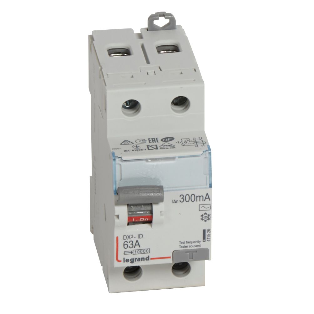 Interruptor DX3 Diferencial Tipo AC Bipolar 411526 — Legrand — Legrand