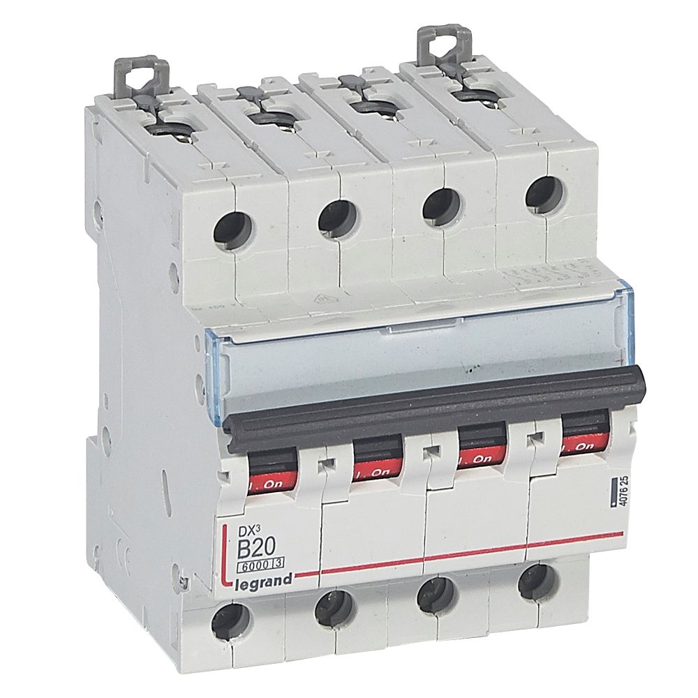 Interruptor automático 4P 10kA curva B DX3 407625 Legrand — Legrand