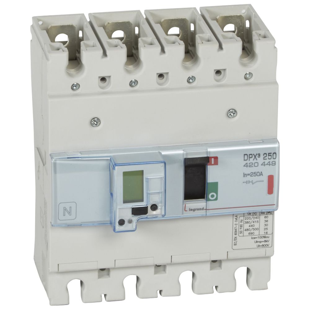 Interruptor caja moldeada 4x250A 36kA 420449 Legrand — Legrand