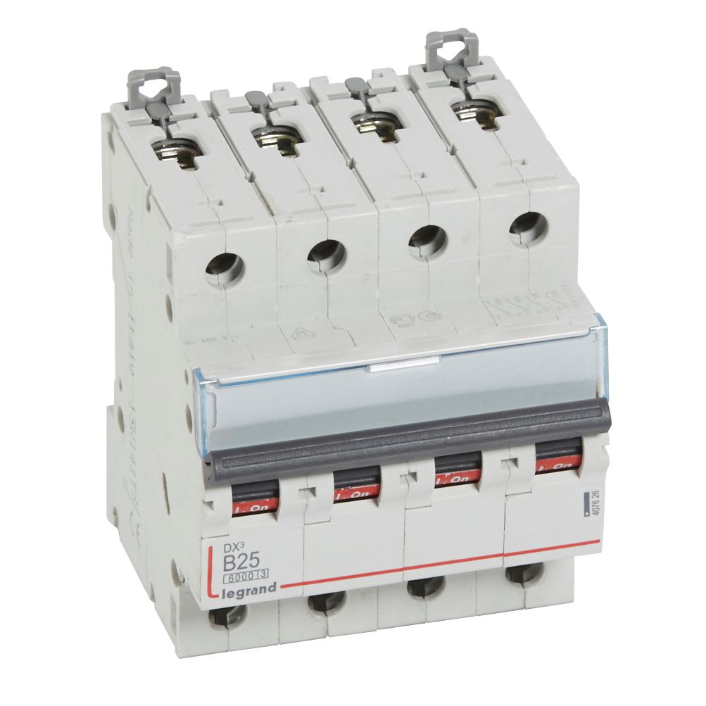 Interruptor automático 4P 10kA curva B DX3 407626 Legrand — Legrand