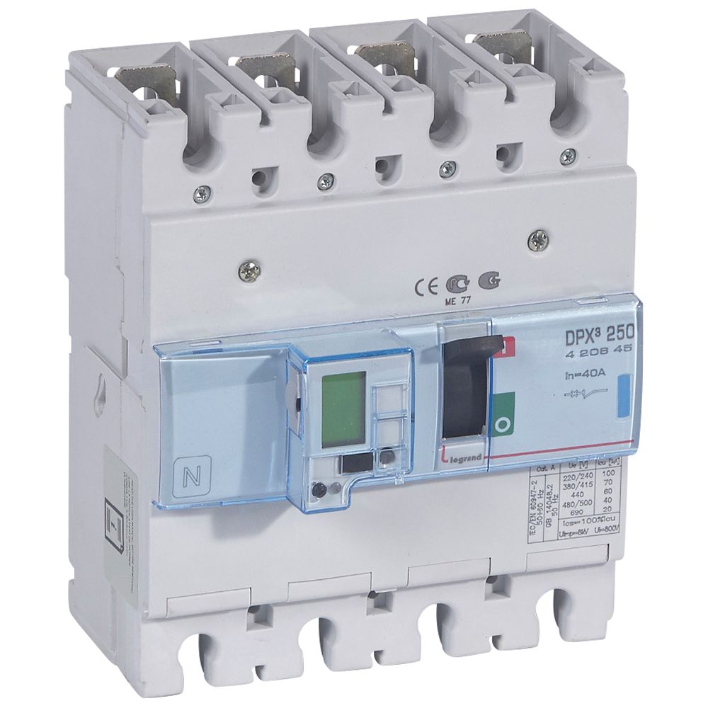 Interruptor caja moldeada 4x40A 70kA 420645 Legrand — Legrand