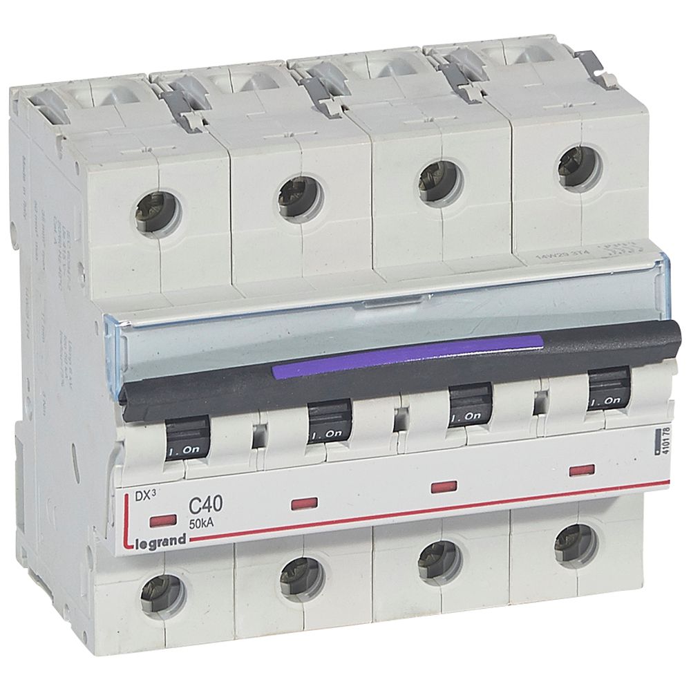 Interruptor Mgnetotermico DX3 50kA Curva C Tetrapolar 410178 — Legrand — Legrand