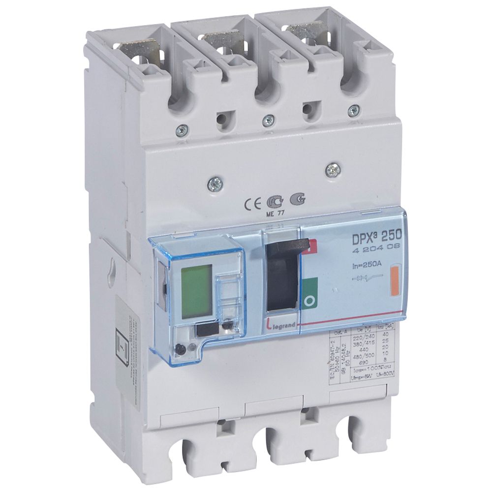 Caja Moldeada Disyuntor TERMOMAGNETICO250ELEC+MED3x250A25kA 420409 — Legrand — Legrand