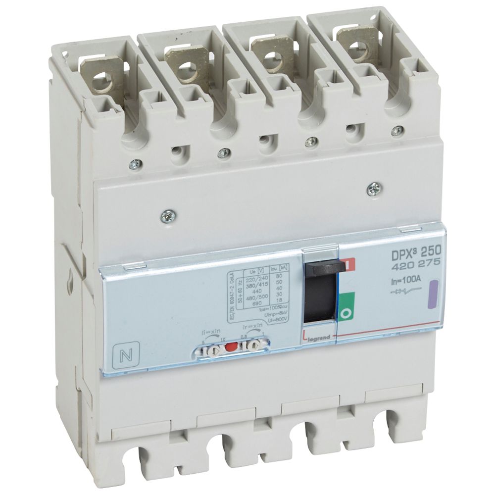 Interruptor caja moldeada 4x100A 50kA 420275 Legrand — Legrand