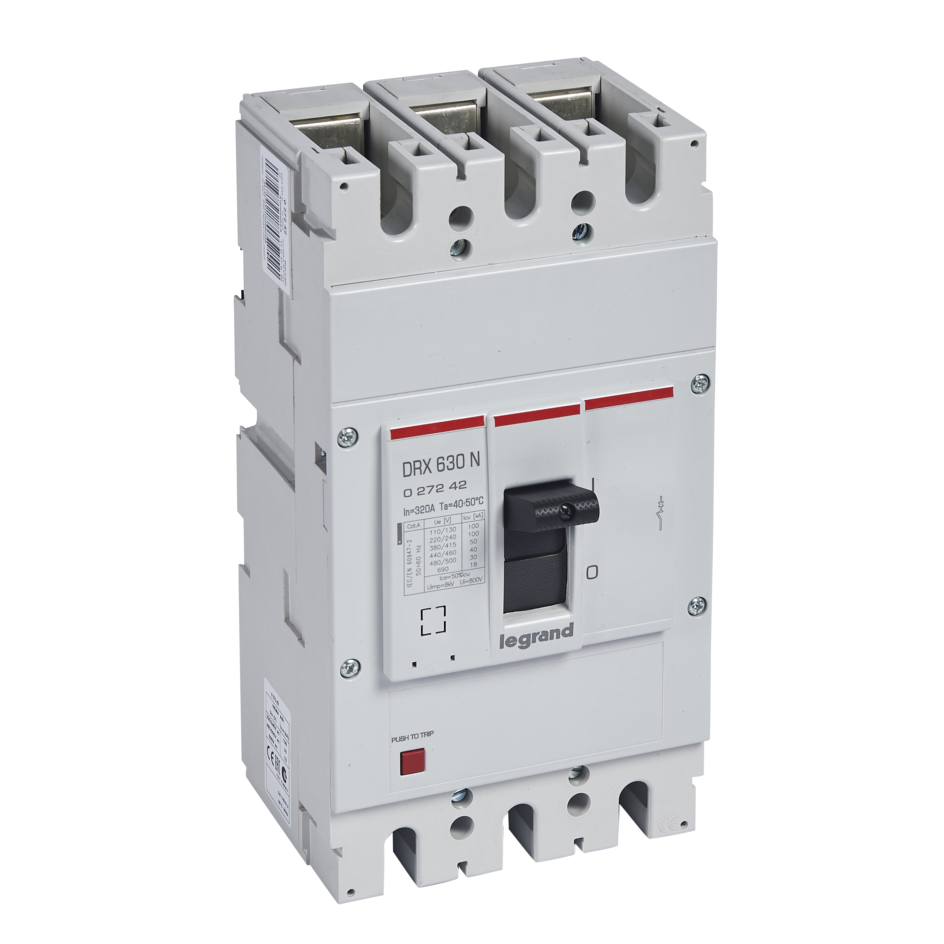 Interruptor caja moldeada 320A 415V 50kA DRX — Fijo (sin regulación) 27242 Legrand — Legrand
