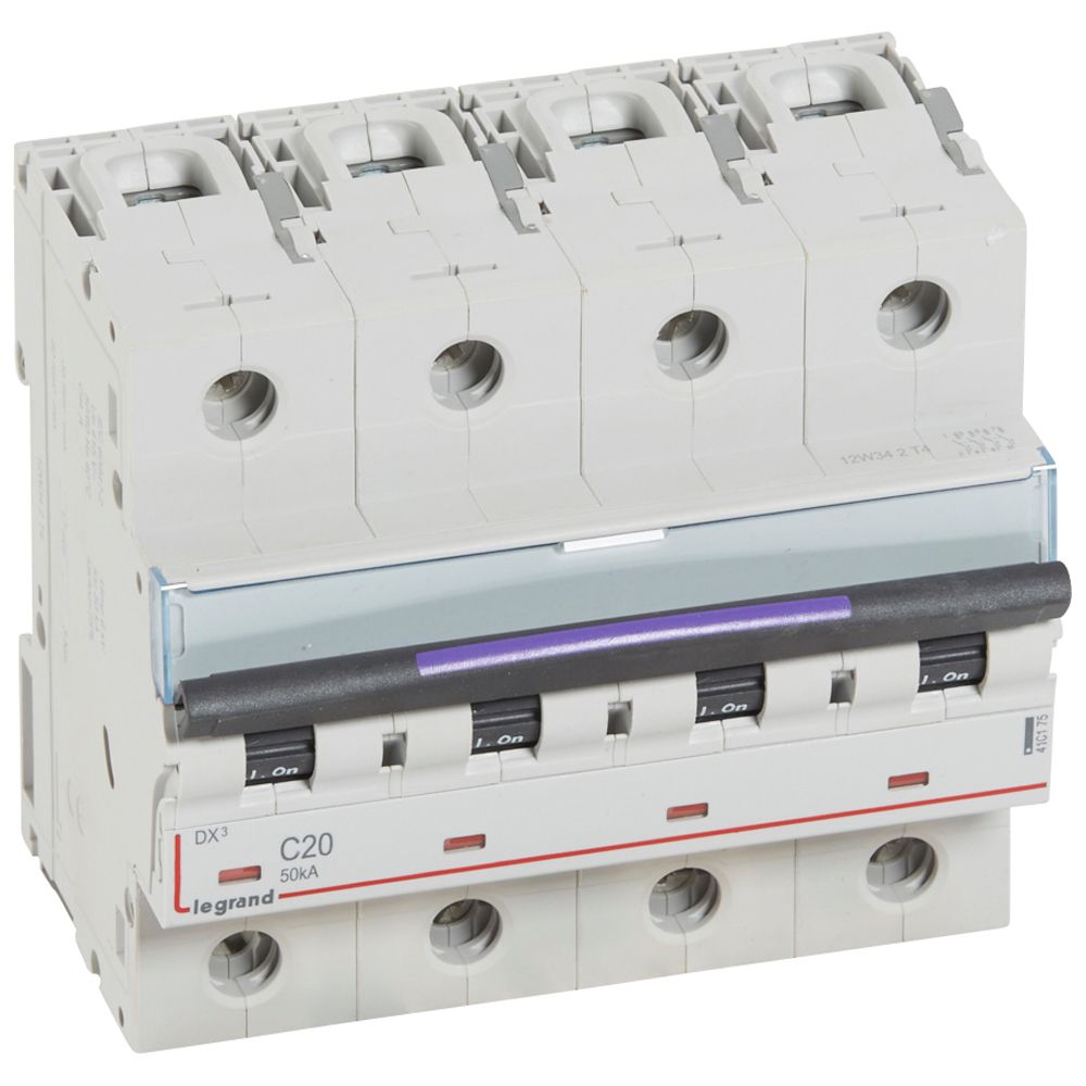 Interruptor Mgnetotermico DX3 50kA Curva C Tetrapolar 410175 — Legrand — Legrand