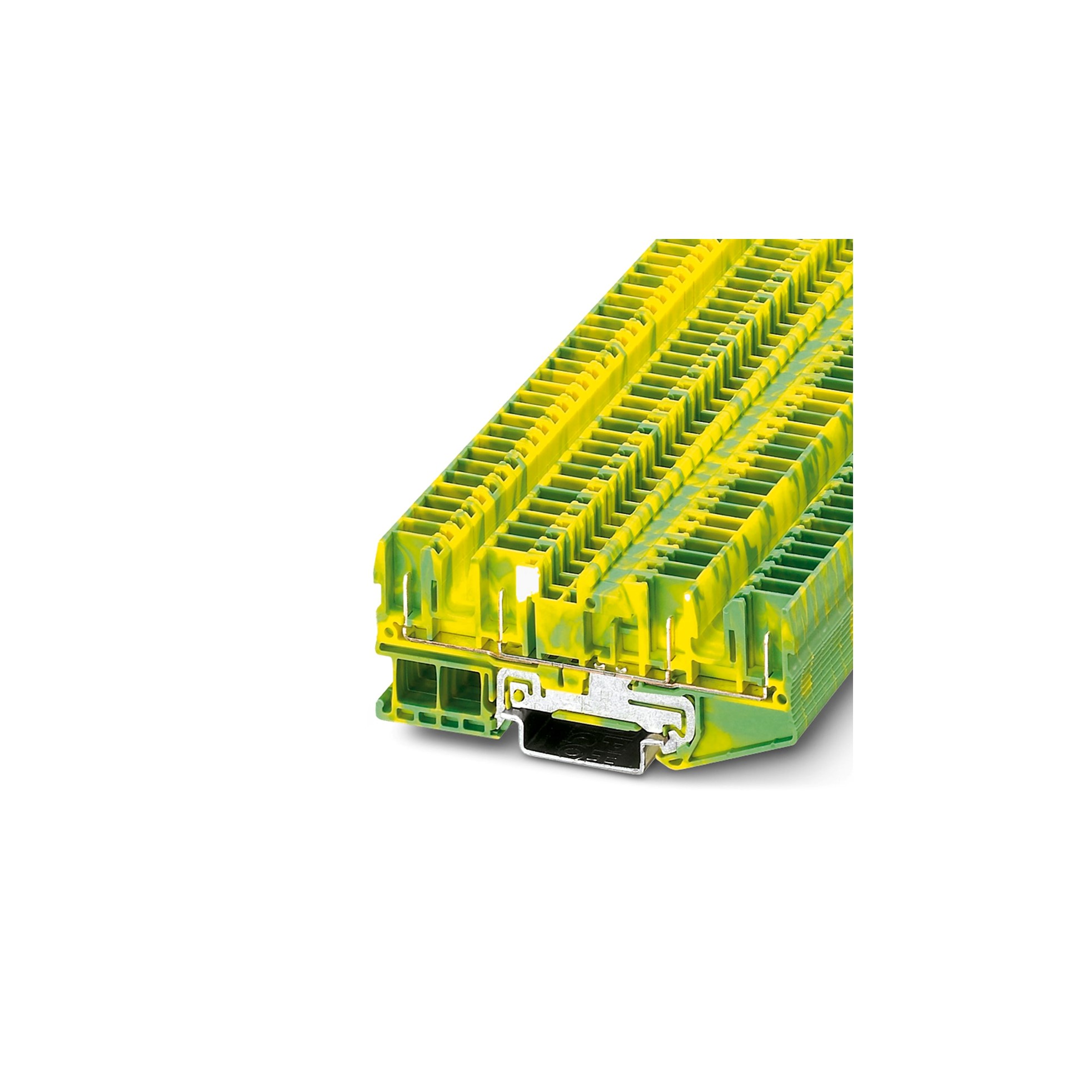 BORNE DE TIERRA 2.5MM2 CONEXION POR RESORTE/ENCHUFABLE - ST 2,5-QUATTRO/4P-PE - 3042162 Phoenix Contact — Phoenix Contact
