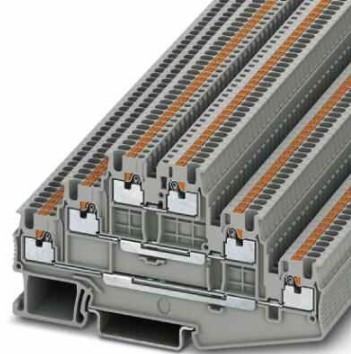 Borne 3 Pisos 1.5mm² (26-14AWG) Push-in Gris Medidas 3.5x97.2x60.7mm 3213713 — Phoenix Contact — Phoenix Contact