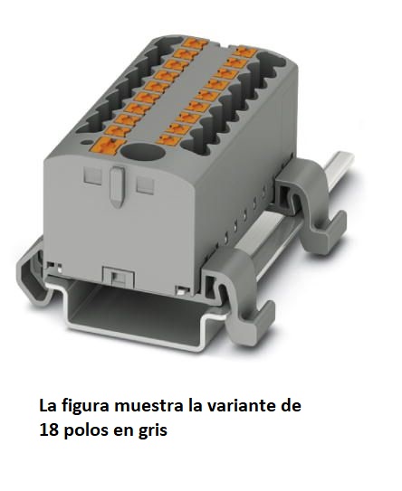 Repartidor Horiz 7CONEX 24A 25.2x28.7mm Az Pt 3273200 — Phoenix Contact — Phoenix Contact