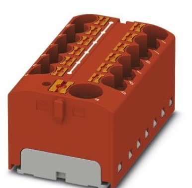 Repartidor Horizontal Con/adhesivo 13/CONEXIONES 32A/4mm² 46x22x28mm Rojo Conexion/push-in 3274014 — Phoenix Contact — Phoenix Contact