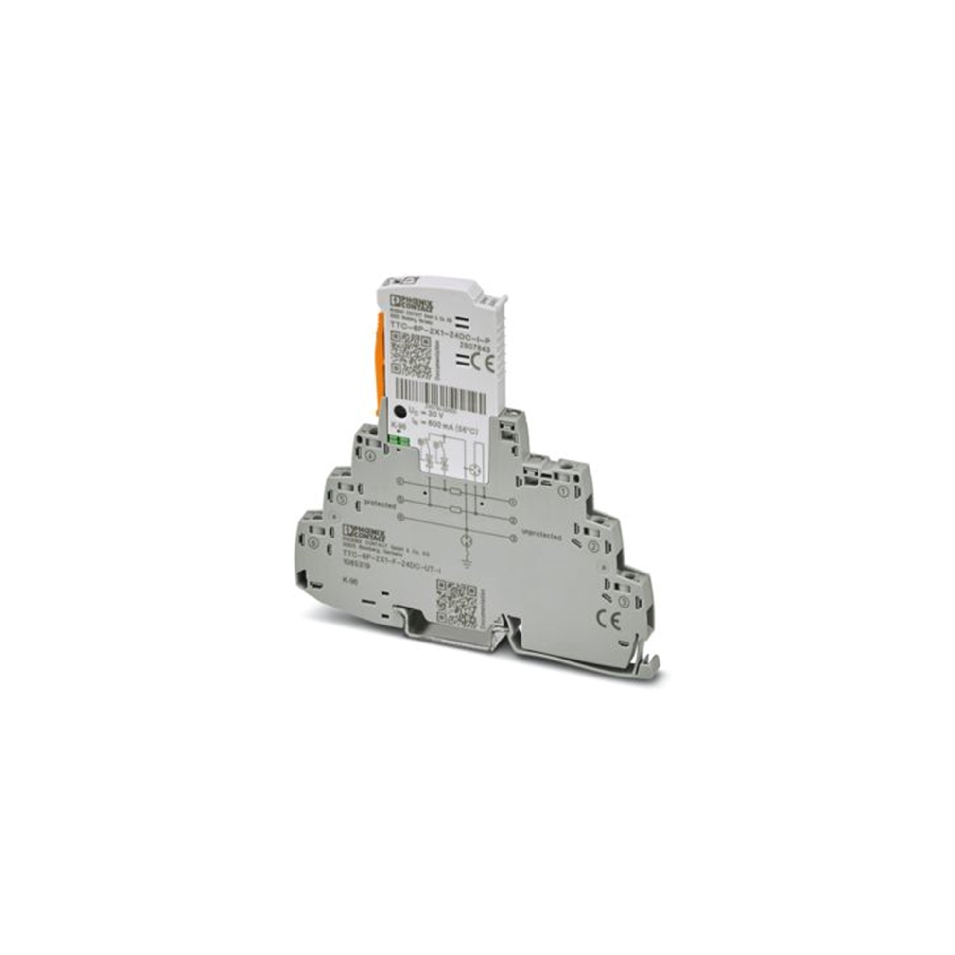 Dispositivo de Protec. Contra Sobretensiones TTC-6P 2x1 f-24DC 1065319 — Phoenix Contact — Phoenix Contact