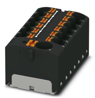Repartidor Con/adhesivo 13/CONEXIONES (con Alimentador) 32A/4mm² 46x22x28mm Negro Conexion/push-in 3274024 — Phoenix Contact — Phoenix Contact