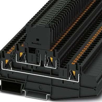 Borne 2/PISOS PARA/FUSIBLE/5x20mm/CON LED 24VCC/AC y Borne de Paso 4mm² Push-in Ne 3002609 — Phoenix Contact — Phoenix Contact