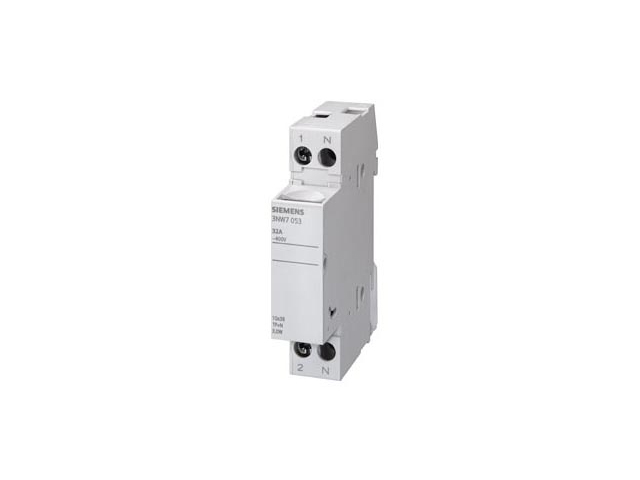 Sentron, Base Portafusibles Cilíndricos, 10x38mm, 1 Polo, Entrada: 32 a, Un AC: 690V 3NW7013 — Siemens — Siemens