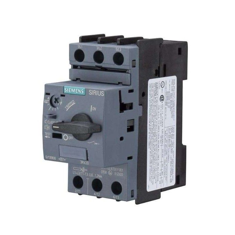 Guardamotor S00 1,10-1.60A 0.55kW 400V 3RV2011-1AA10 — Siemens — Siemens