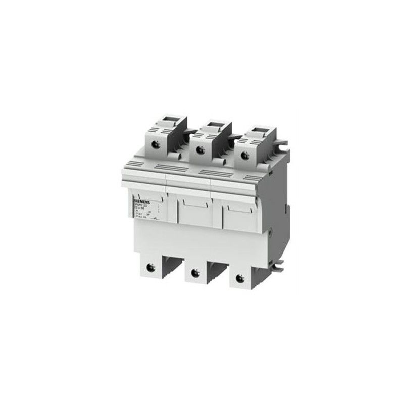 Sentron, Base Portafusibles Cilíndricos, 22x58mm, 3 Polos, Entrada: 100 a, Un AC: 690V 3NW7231 — Siemens — Siemens