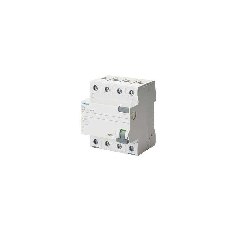 Interruptor DIFERENCIAL 4P TIPO A 80A 30MA 5SV3347-6 Siemens — Siemens
