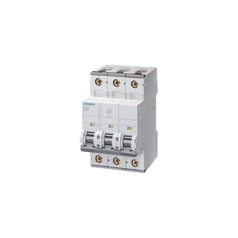 Interruptor automático 3x63A 25kA curva C 5SY8363-7 Siemens — Siemens
