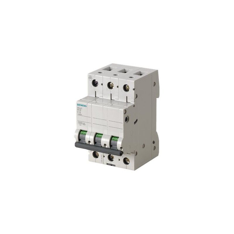 Interruptor automático 3x6A 10kA curva D 5SL4306-8 Siemens — Siemens