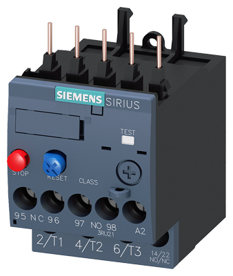 Relé TERMICO TAMANO S00 CLASE 10 REGULACION 4,5A 6,3A 2,2KW 3RU2116-1GB0 Siemens — Siemens