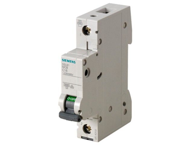 Interruptor automático 1x10A 6kA curva C 5SL6110-7 Siemens — Siemens