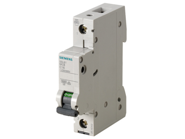 Interruptor automático 1x25A 6kA curva C 5SL6125-7 Siemens — Siemens