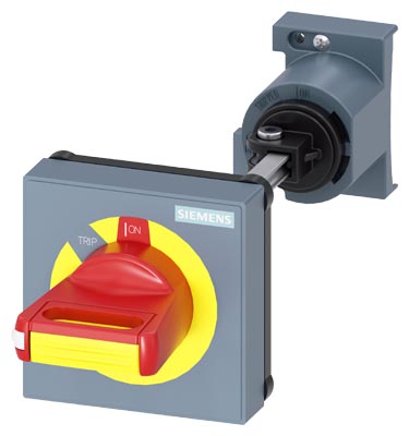 Mando Giratorio para Montaje en Puerta Parada de Emergencia, Tamaño S00/S3 Eje de 130mm 3RV2926-1C — Siemens — Siemens