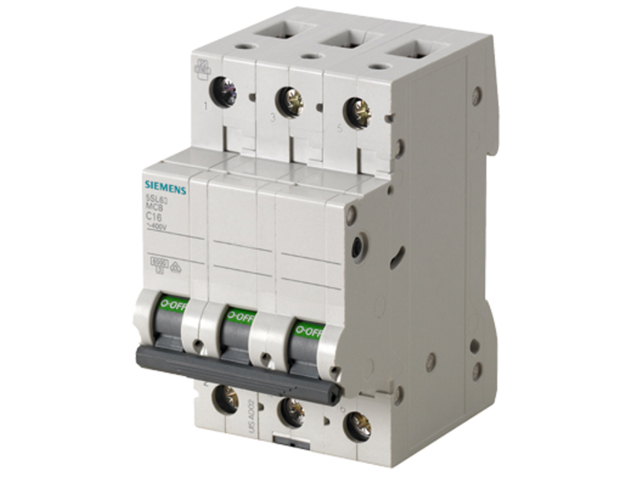 Interruptor automático 3x25A 6kA curva C 5SL6325-7 Siemens — Siemens