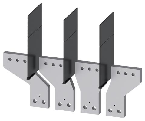 Terminales de Conexion a Barra con Separadores de Fase 4 Unidades para 3VA15 1000 3VA25 1000 3VA9604-0QC00 — Siemens — Siemens