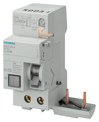 Bloque Dif 2 Polos Tipo a In 40 a 30mA Un AC 230V para 5SL4 5SM2323-6 — Siemens — Siemens