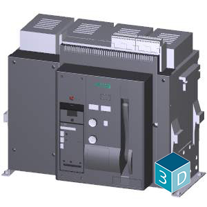 Interruptor Fijo 4 Polos, In=3200A Hasta Icu=66kA a 500V ETU47WT Lsing 3WT8326-8AA00-0AA2 — Siemens — Siemens