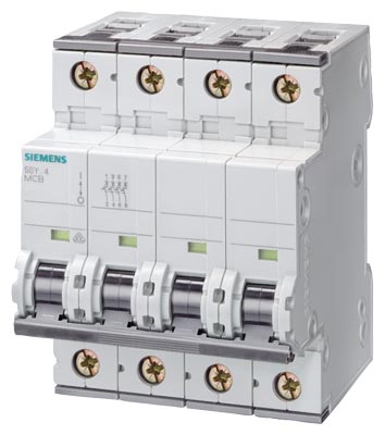Interruptor automático 4x63A 400V 25kA curva C 5SY8463-7 Siemens — Siemens