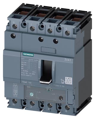Interruptor caja moldeada 16A 415V 25kA 3VA1 TM240 Siemens — Siemens