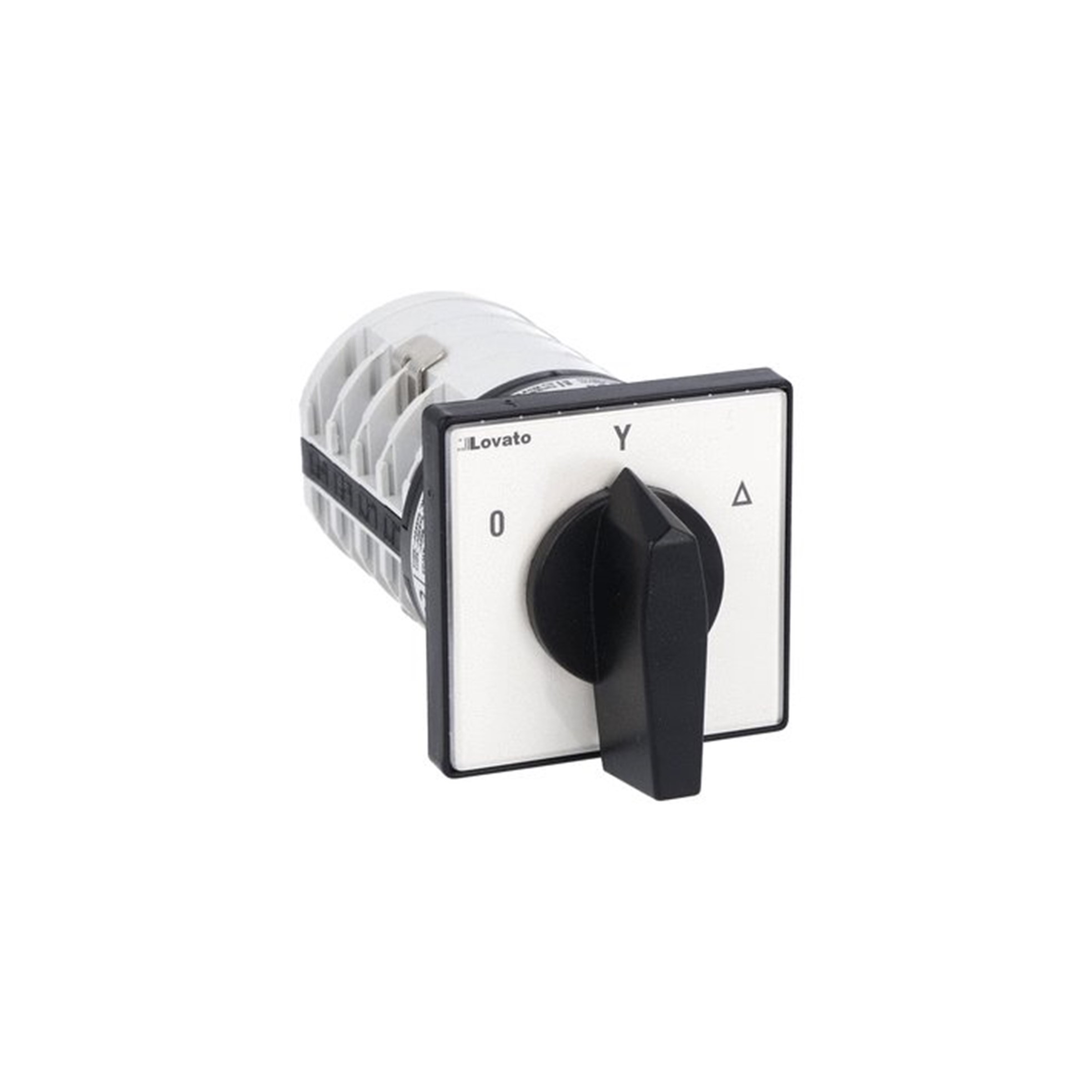 Interruptor ROTATORIO ESTRELLA/TRIANGULO 0-Y-D, 3x 40A MONTAJE PANEL SERIE GN 7GN4012U Lovato — Lovato
