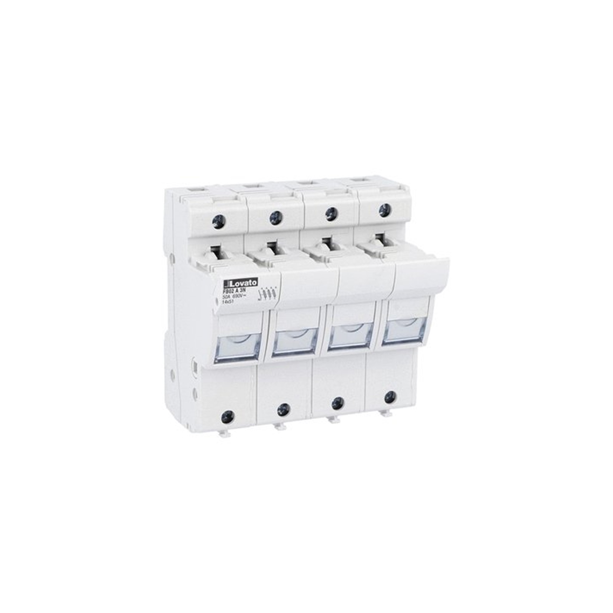 Portafusible 3x50A 690VCA Para Fus 14x51mm 3P+N FB02A3N — Lovato — Lovato