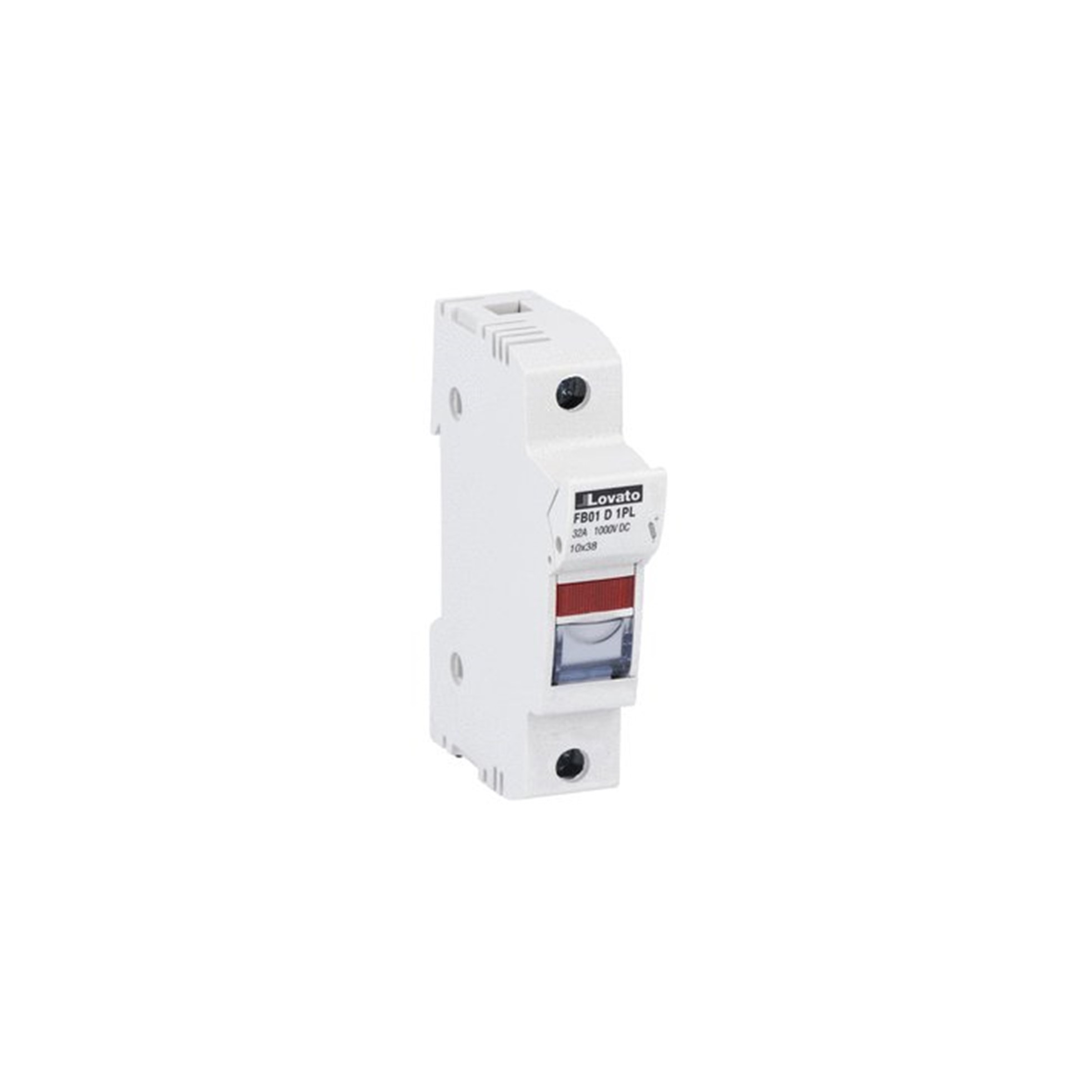 Portafusible 1x32A 1000VCC Para Fus 10x38mm 1P con Indicador FB01D1PL — Lovato — Lovato