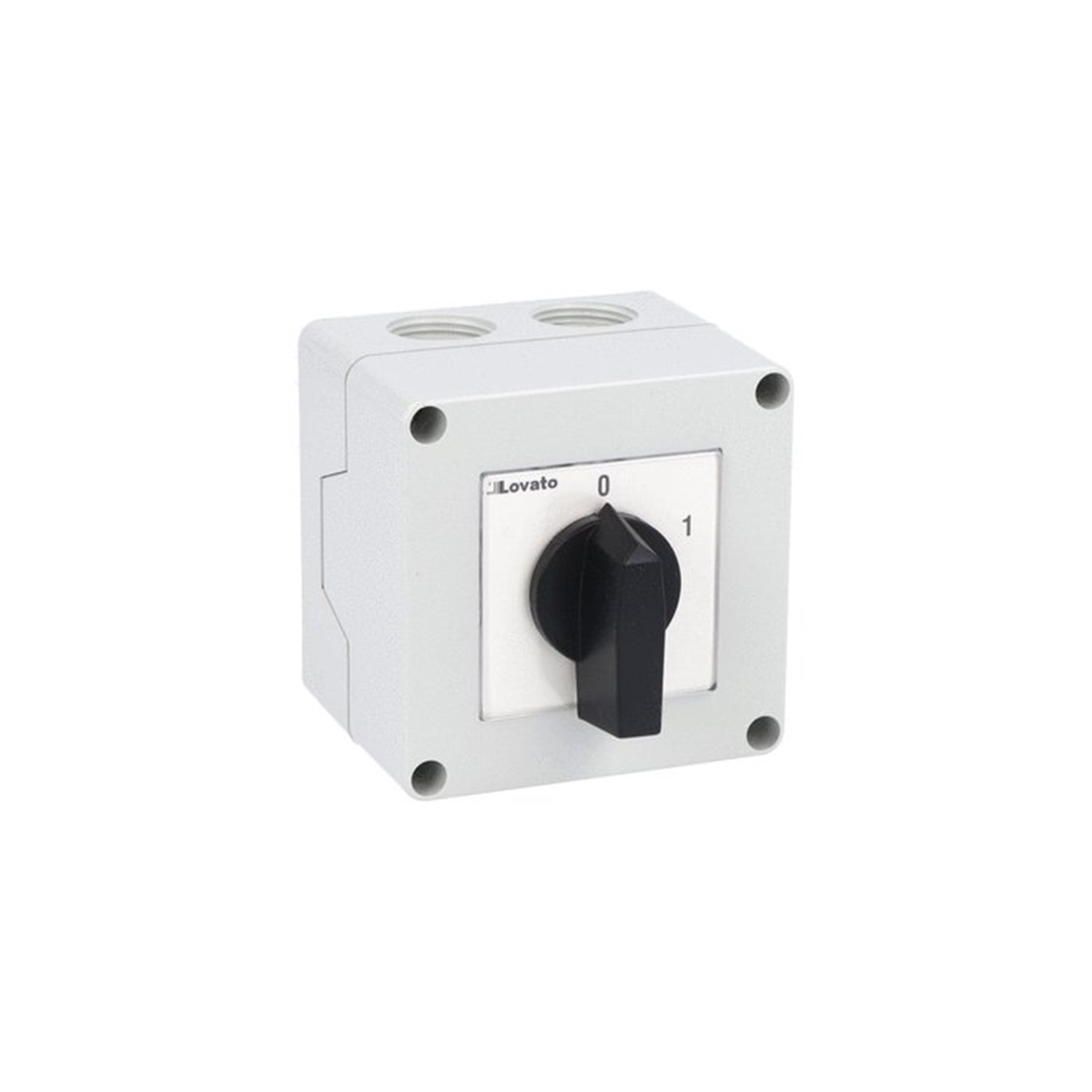 Interruptor ROTATORIO MARCHA 0-1, 4x 12A TETRAPOLAR EN CAJA SERIE GN IP65 7GN1292P Lovato — Lovato