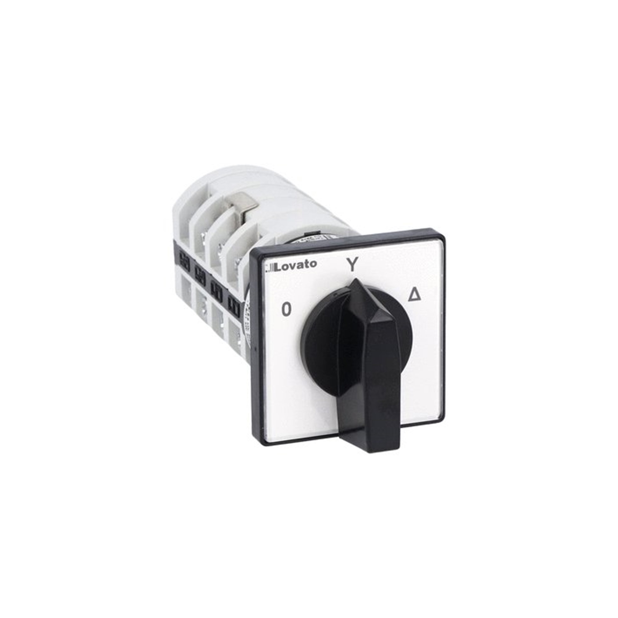 Interruptor ROTATORIO ESTRELLA/TRIANGULO 0-Y-D, 3x 25A MONTAJE PANEL SERIE GN 7GN2512U Lovato — Lovato