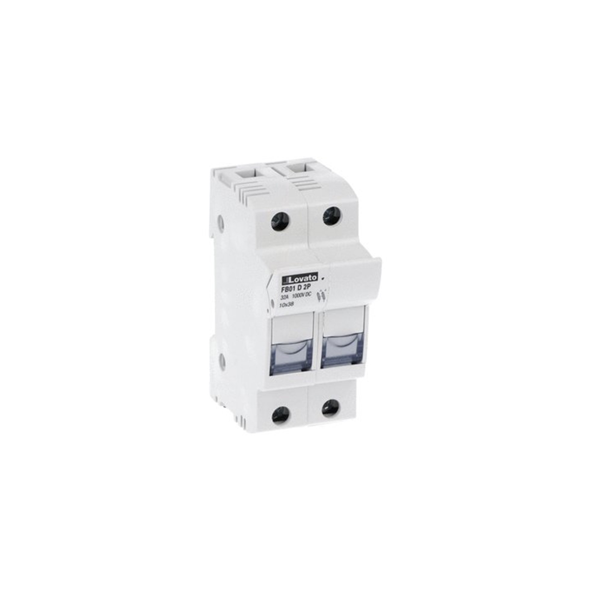 Portafusible 2x32A 1000VCC Para Fus 10x38mm 2P FB01D2P — Lovato — Lovato