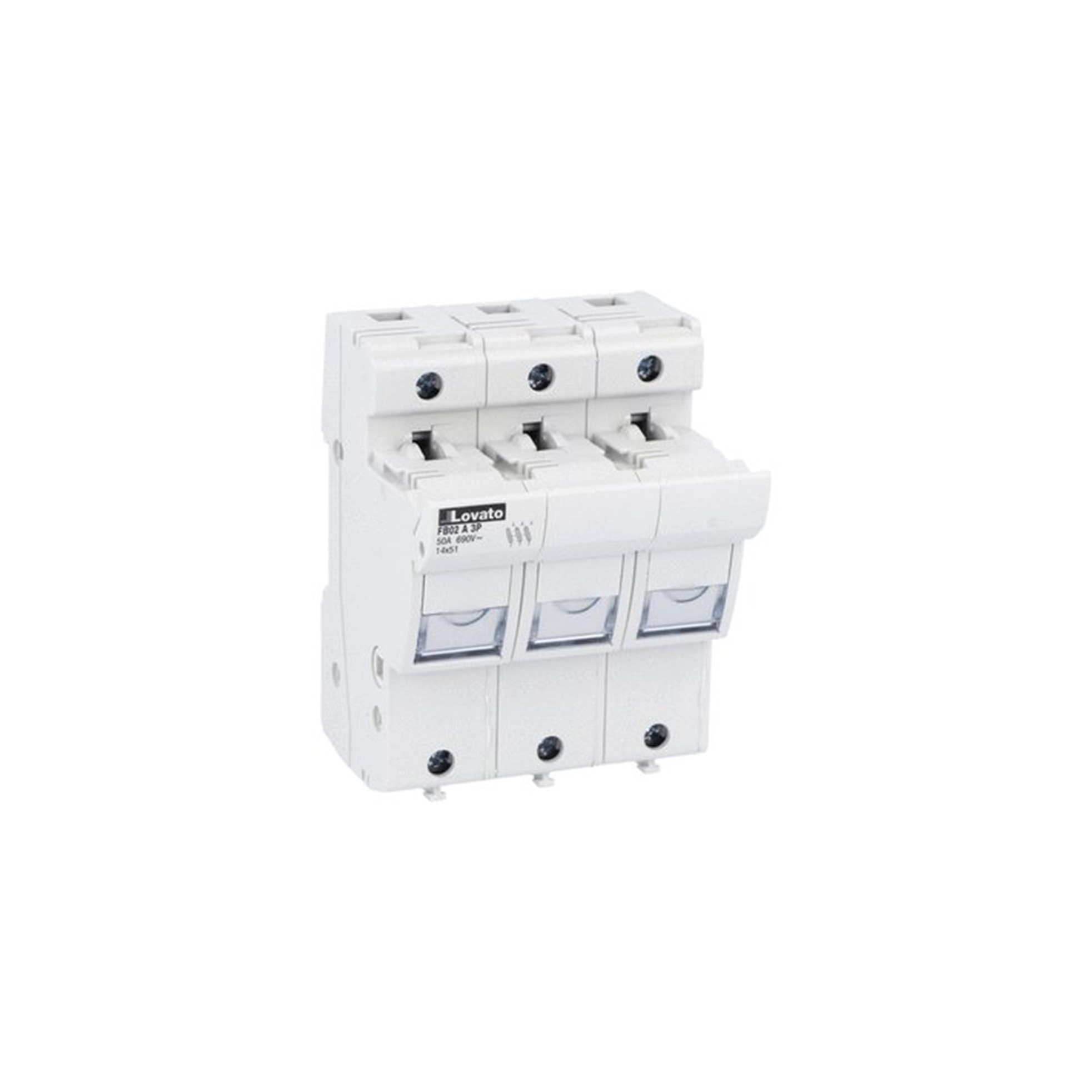 Portafusible 3x50A 690VCA Para Fus 14x51mm 3P FB02A3P — Lovato — Lovato