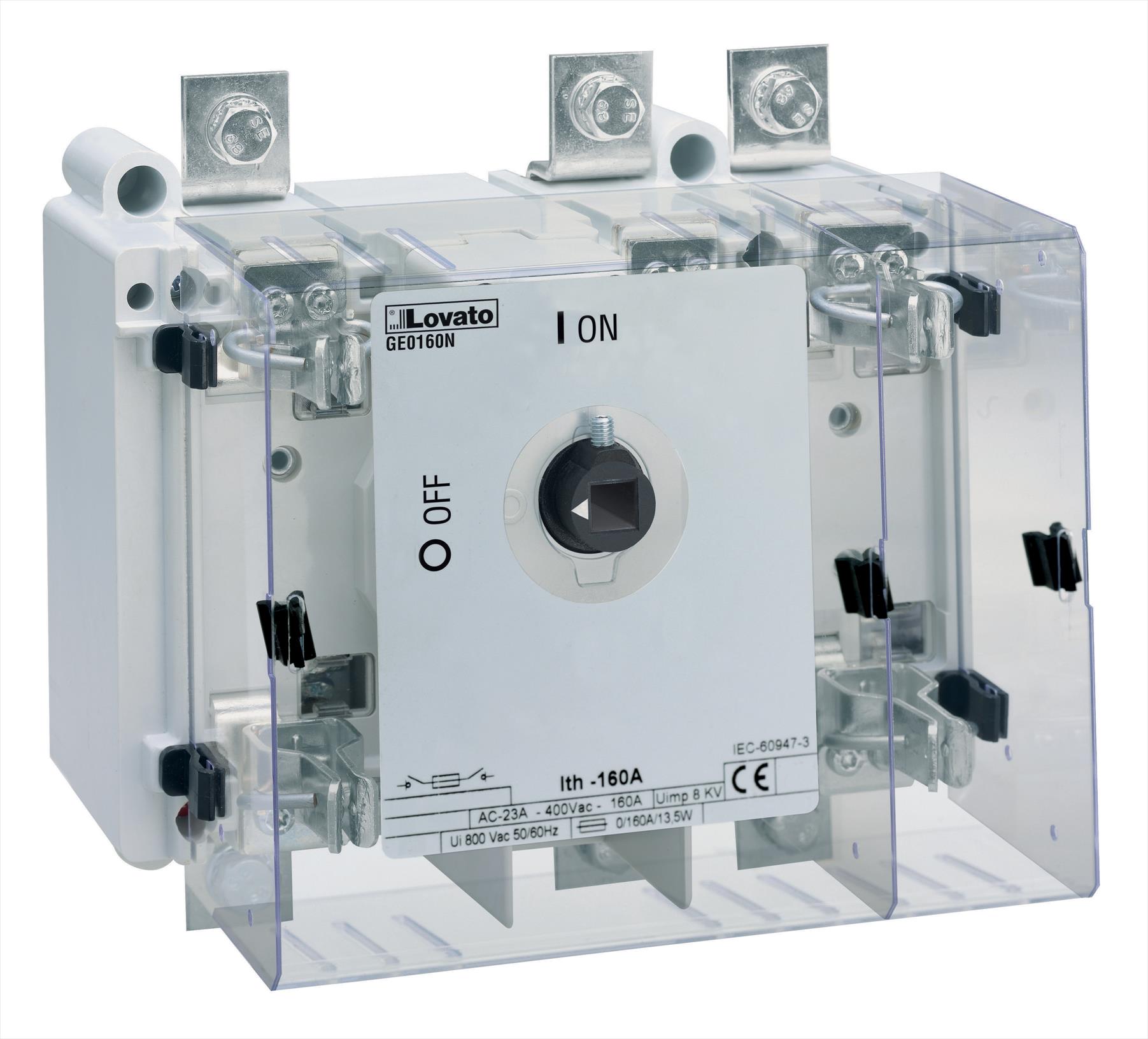 Seccionador Portafusible Nfc, 3x125A sin Maneta GE0125F — Lovato — Lovato