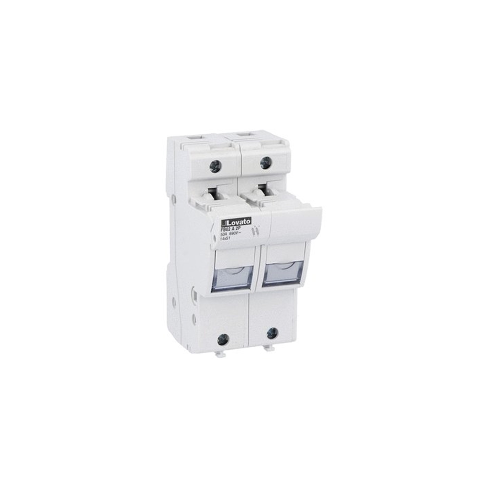 Portafusible 2x50A 690VCA Para Fus 14x51mm 2P FB02A2P — Lovato — Lovato