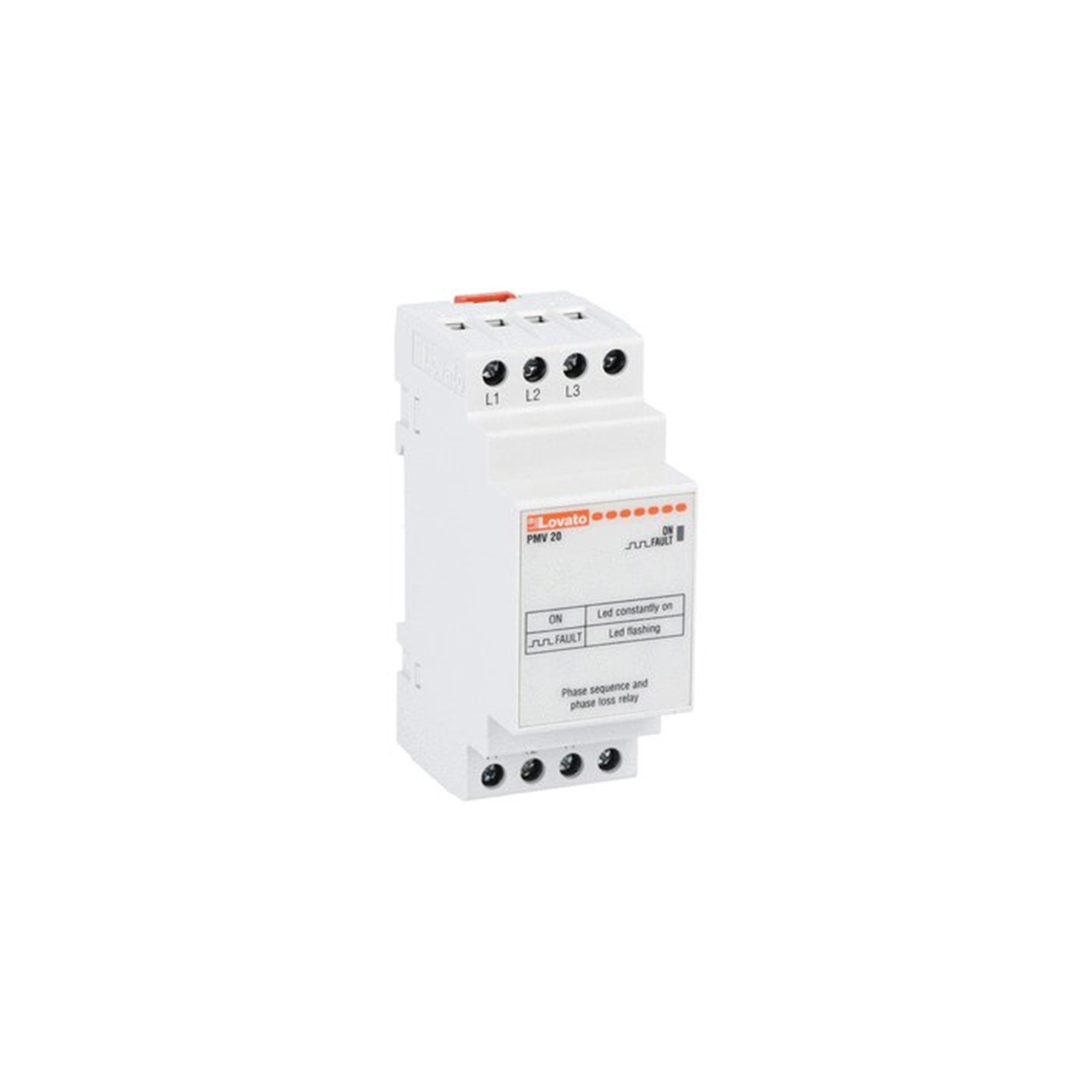 Relé SECUENCIA Y FALTA FASE 208-575VAC PMV20A575 Lovato — Lovato